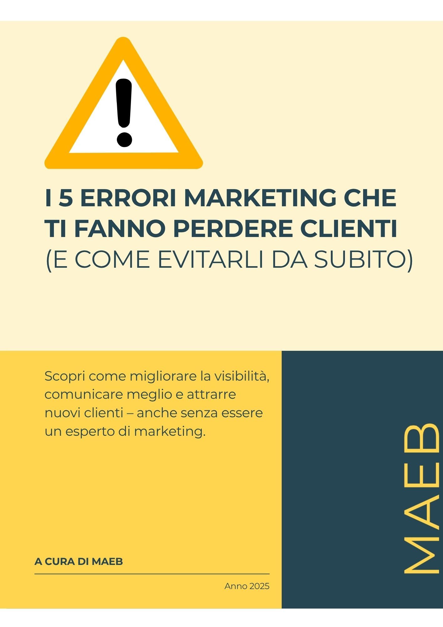 Guida #1 5 Errori marketing